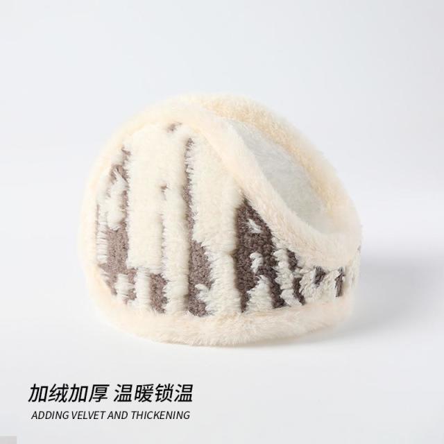 12935829.【2件装】毛绒耳罩男冬季加厚保暖防冻护耳冬天骑行后戴式耳套耳包耳捂子女