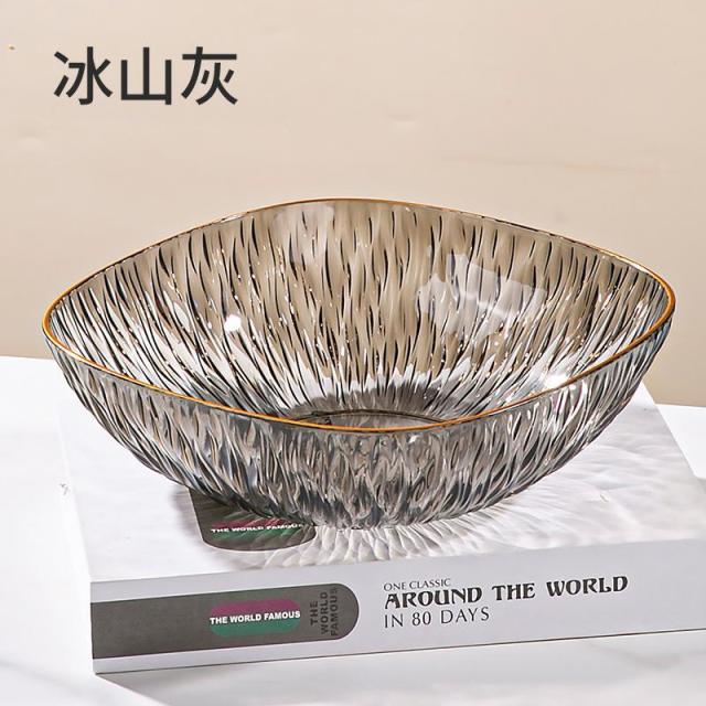 12935317.金边轻奢水果盘家用客厅茶几水果篮零食糖果摆放盘干果盘点心盘