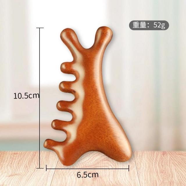 12934859.梳子四合一头皮梳子头部脱发头疗脸部眼部檀木梳