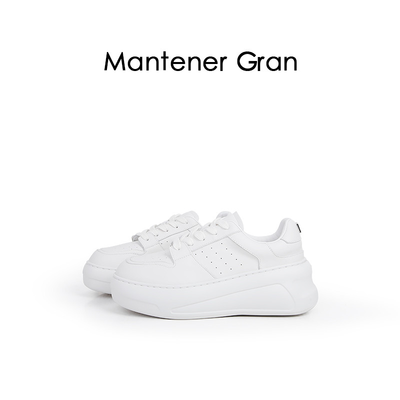 13425657.MG.休闲鞋Mantener Gran白色运动休闲鞋女2026小个子增高厚底鞋百搭