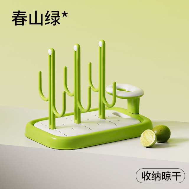 12895804.婴儿奶瓶沥水架宝宝用品置物架挂放沥干器宝宝水杯收纳干燥架支架