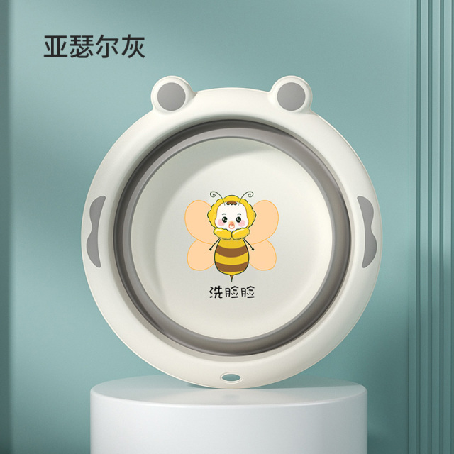 12945327.三个装新生婴儿用品宝宝洗脸盆家用折叠盆塑料面盆儿童洗屁股小盆