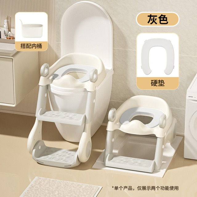 13190026.儿童马桶坐便器三合一楼梯便携式男女小孩阶梯辅助脚凳折叠坐垫