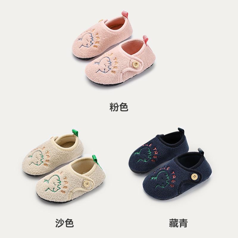 12958440.儿童春秋冬季室内防滑软底加绒地板袜子厚婴儿童家居棉鞋