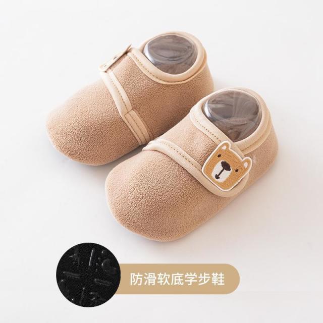 12955413.宝宝加厚保暖防滑学步袜子地板袜儿童袜套聚酯纤维秋冬款地板鞋