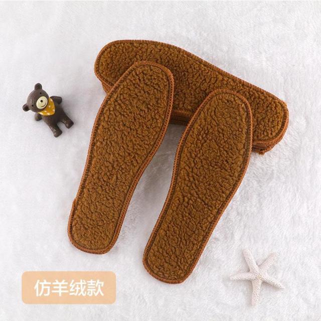 12955639.儿童保暖鞋垫男女加绒加厚冬季鞋垫软底舒适防寒吸汗透气棉鞋垫