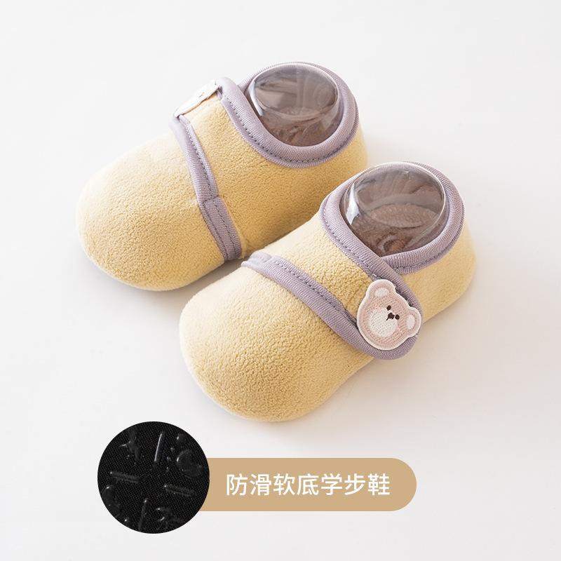 12955413.宝宝加厚保暖防滑学步袜子地板袜儿童袜套聚酯纤维秋冬款地板鞋