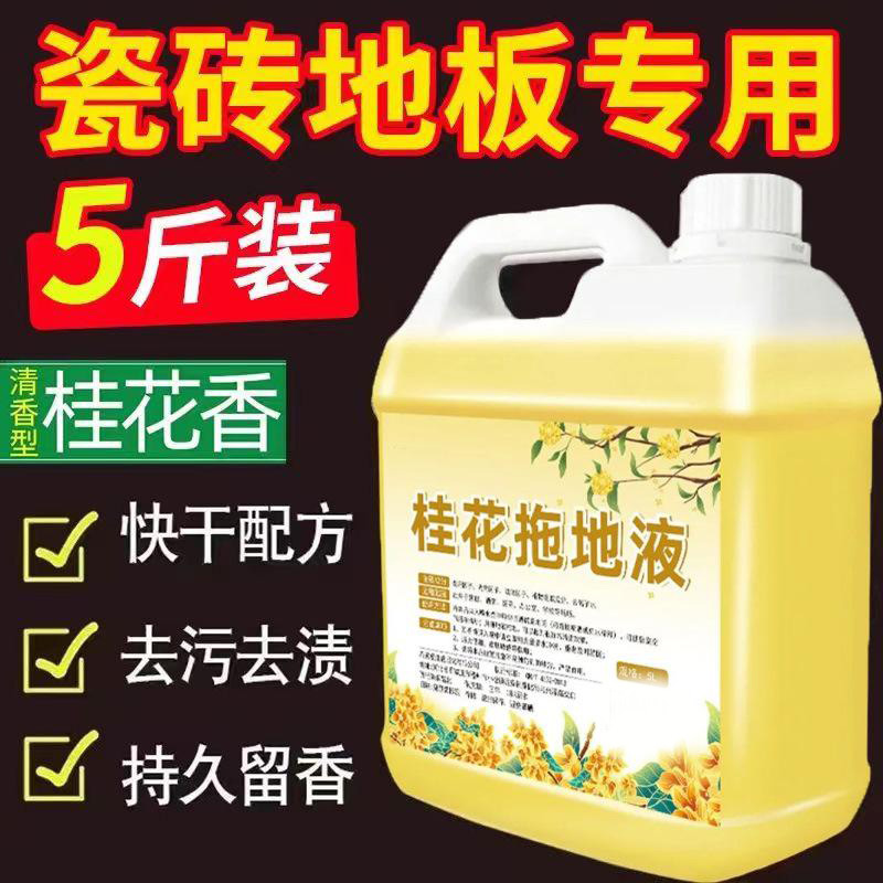 13120996.桂花香拖地花露水专用清洁液家用地板的清洁剂高浓缩去