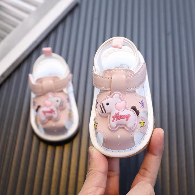 13318407.夏季宝宝鞋软底凉鞋 卡通小猪女童凉鞋可爱凉鞋