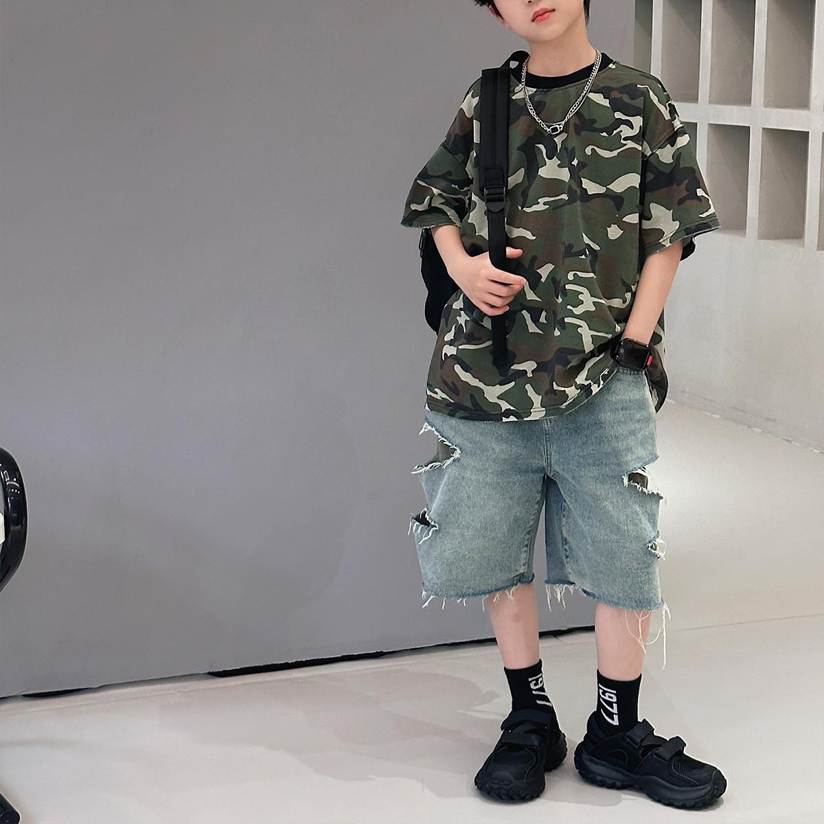 13319302.儿童运动凉鞋夏季男童透气网面鞋女童轻便厚底外穿老爹鞋