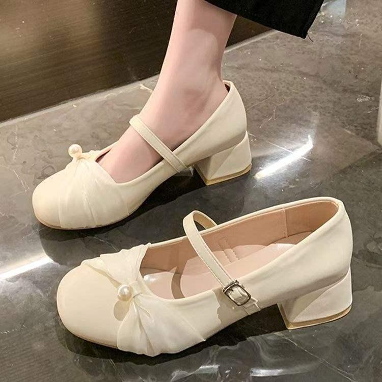 13289602.乐福鞋女超厚底防水台超软小皮鞋简约一脚蹬玛丽珍鞋