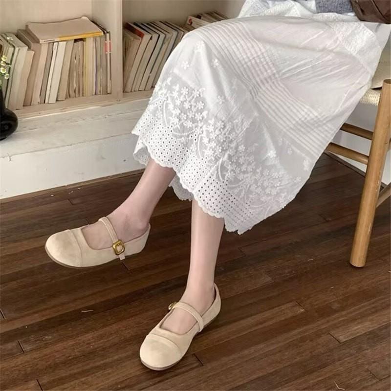 13289681.平底单鞋女芭蕾舞蝴蝶结鞋子浅口春季温柔红色鞋