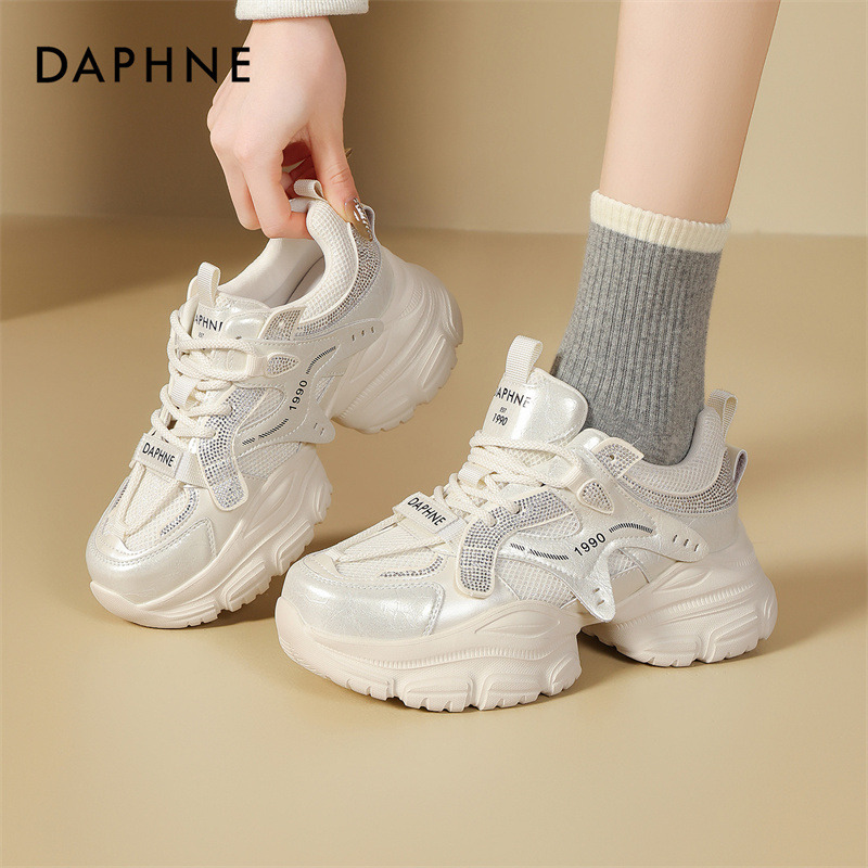 13465226.达芙妮老爹鞋厚底女增高运动鞋休闲爆款百搭新款女鞋子