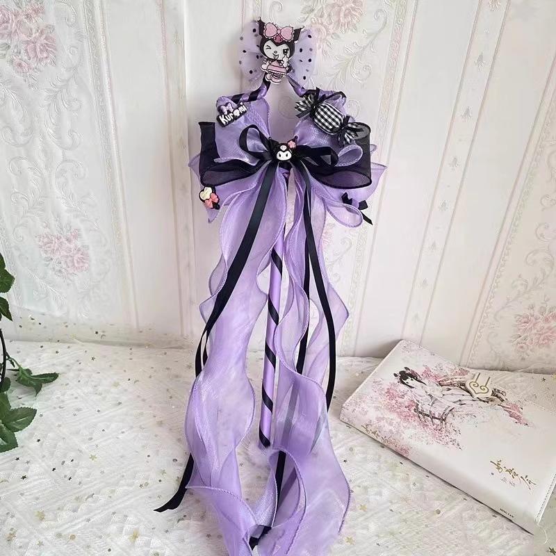 13267164.暗黑风魔法棒女洛丽塔cos装扮道具毛绒头箍拍照发饰