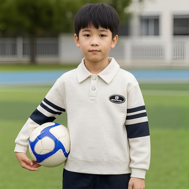 13267480.儿童polo衫季男童上衣中大童男孩卫衣打底衫
