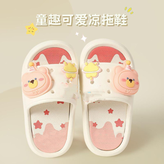 13299682.儿童拖鞋夏季女童居家室内卡通可爱幼儿园宝宝凉拖鞋
