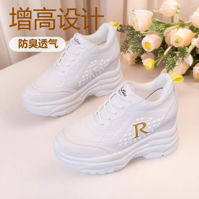 13663289.小白鞋女春夏季软底百搭网鞋运动休闲鞋网面透气女鞋
