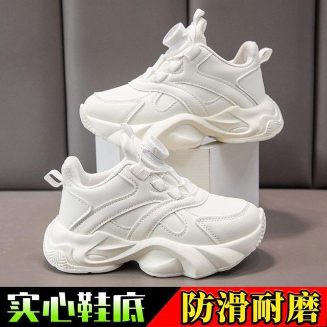 13664337.儿童运动鞋男女童网鞋夏季透气单网小白鞋百搭软底女孩老爹鞋