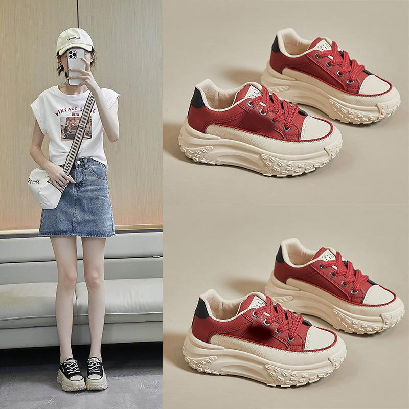 13663281.韩版小白鞋女春季休闲街拍鞋女厚底板鞋HY906