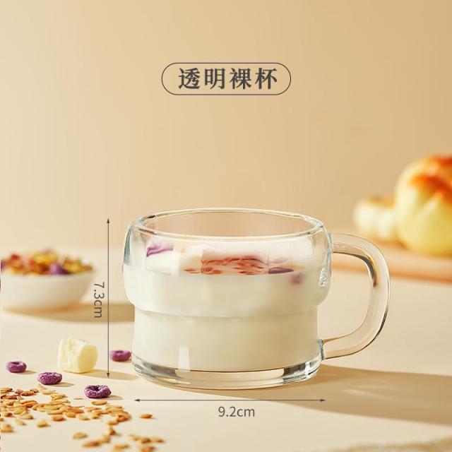 12994967.早餐杯带盖勺牛奶杯把手燕麦杯透明杯子高颜值玻璃杯