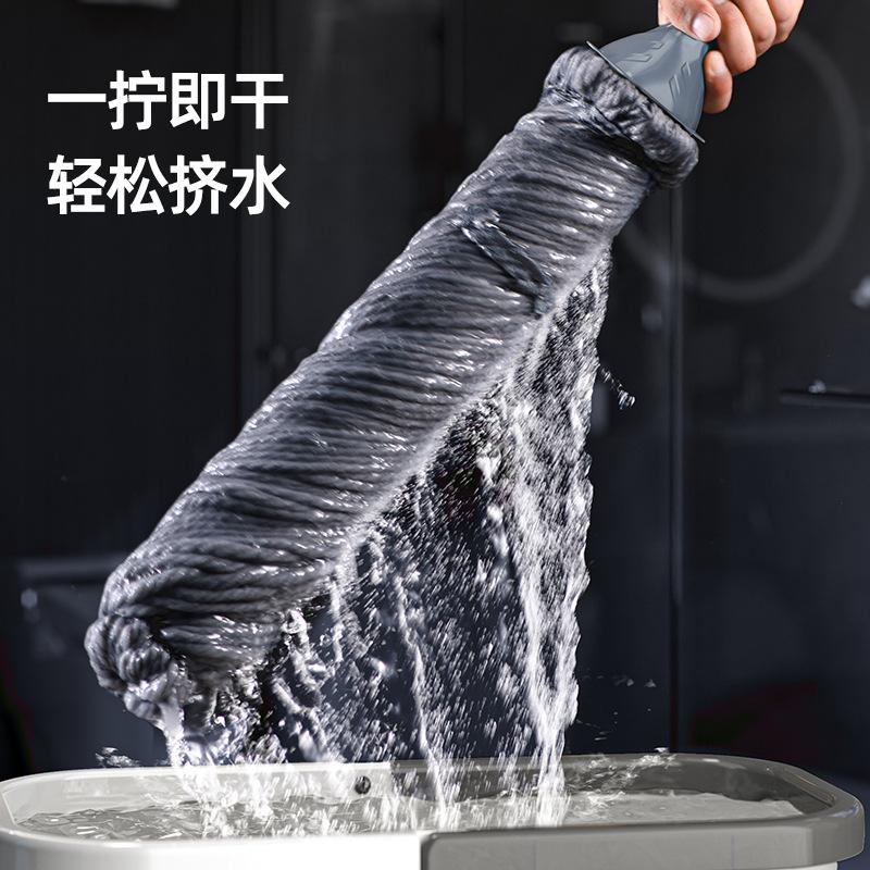 13028161.免手洗拖把家用一拖地净旋转自拧水拖把懒人拖布墩布