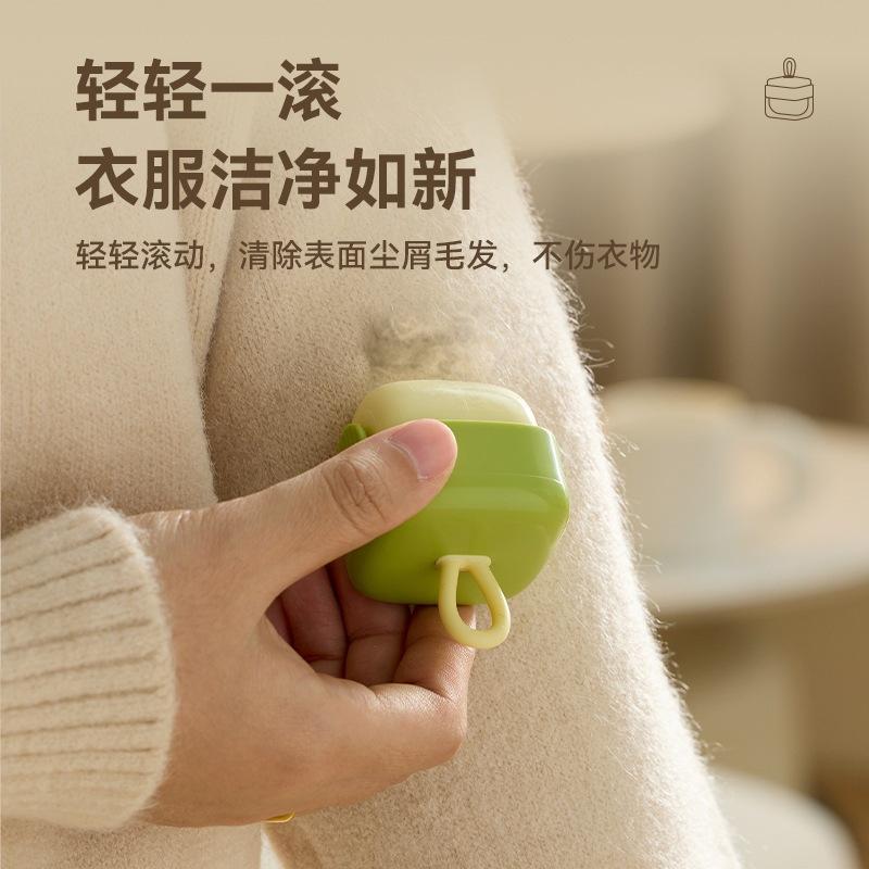 13626677.水洗粘毛器衣物除灰去毛方形便携式粘毛器宠物去毛器