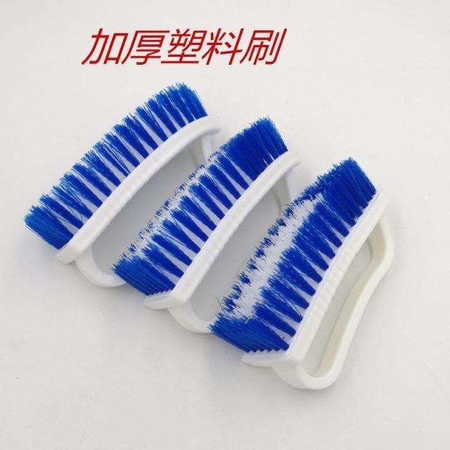 13629089.家用硬毛熨斗刷子大号清洁刷白色加厚手柄洗衣刷子