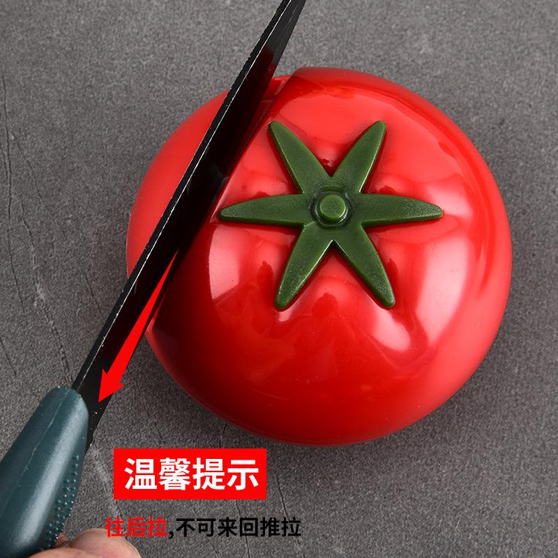 13626702.创意番茄迷你磨刀器家用手动便携西红柿磨刀器厨房快速磨刀石