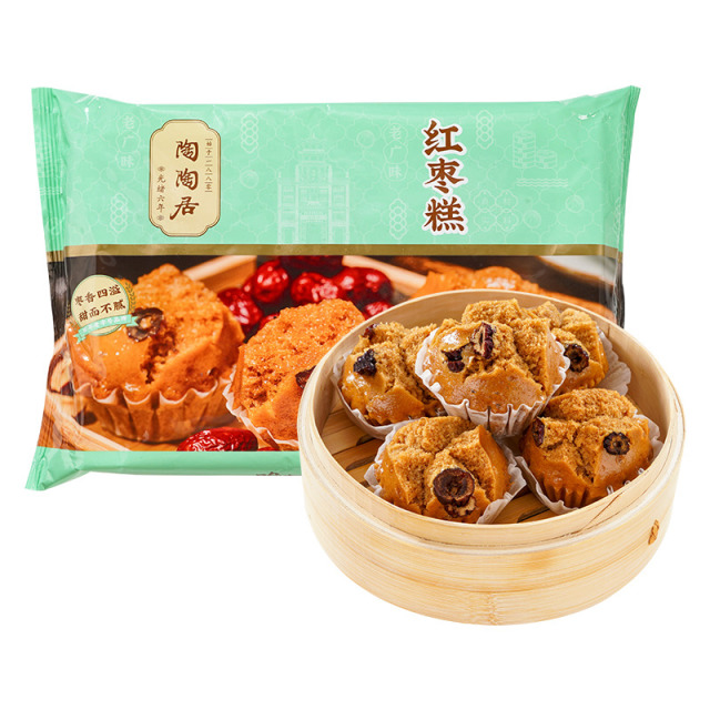 13121578.【99.9任选6件】陶陶居红枣糕390g/包6个装