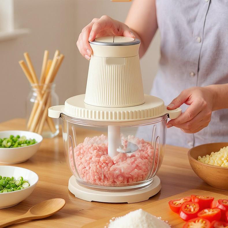 13474907.多功能2.5L绞肉机全自动电动小型搅肉机多用途绞肉机