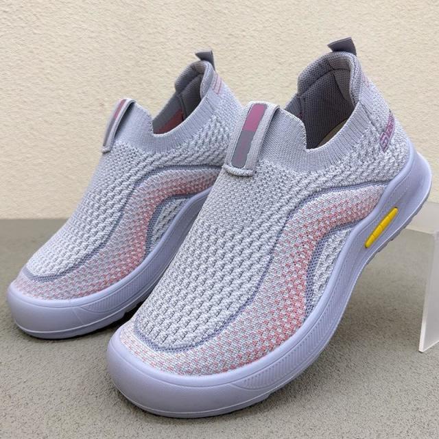 13478071.休闲鞋夏季网面透气健步中老年一脚蹬舒适妈妈休闲鞋