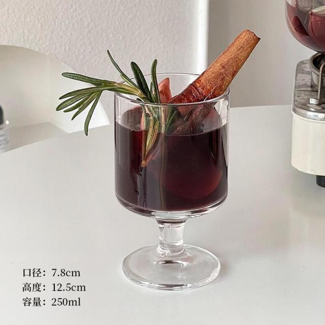 13084734.【2件装 】红酒杯圣诞鸡尾酒太阳花高脚杯高颜值微醺煮酒喝洋酒杯玻璃杯子