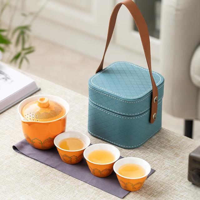 13085191.旅行茶具套装便携式户外功夫茶具日式快客杯节日商务礼品