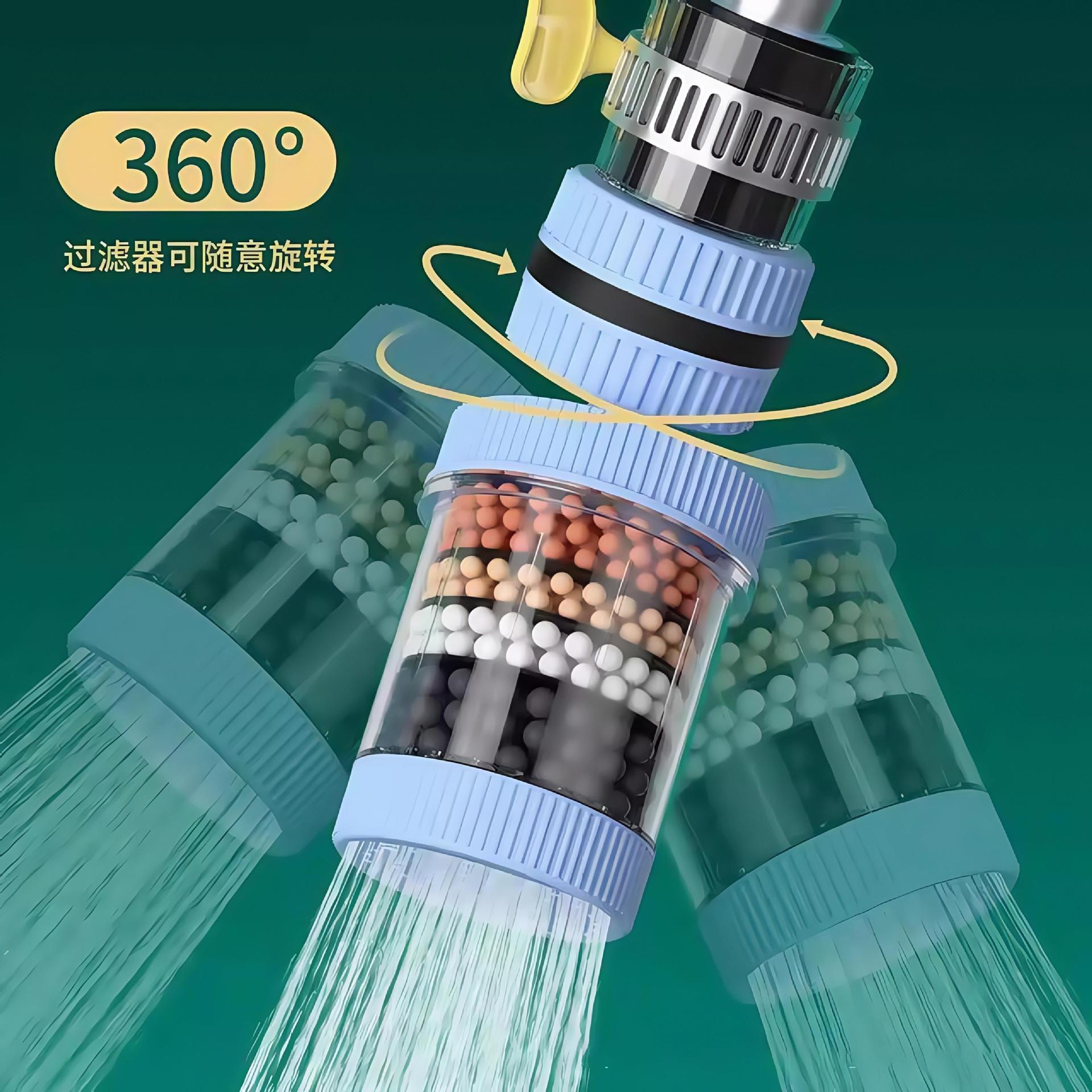 13084556.【3件装】通用可拆洗六层水龙头过滤器家用厨房自来水防水溅延伸旋转水嘴