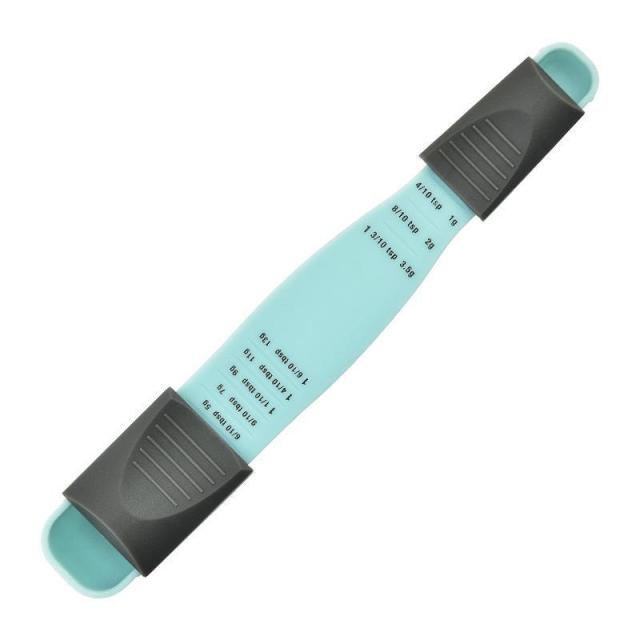 13088643.可调节量勺烘焙塑料量勺厨房工具塑料刻度量勺可调节量匙套装