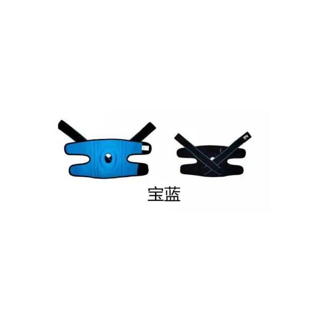 13091310.绑带运动护膝针织硅胶四弹簧透气加压户外登山健身运动护膝