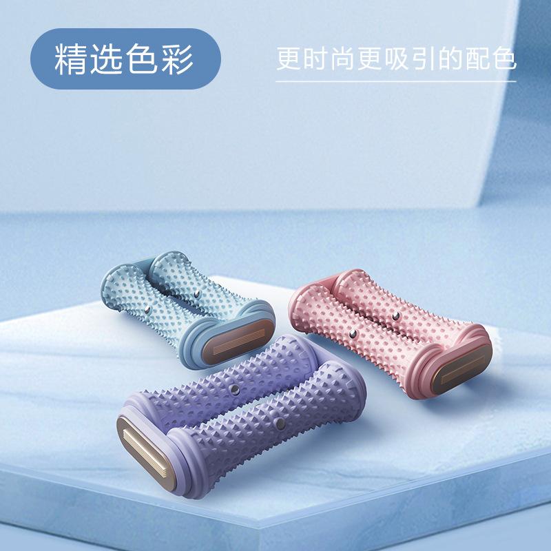 13083599.瑜伽筋膜足底按摩轮脚底筋络滚轴训练器多功能双排按摩轮