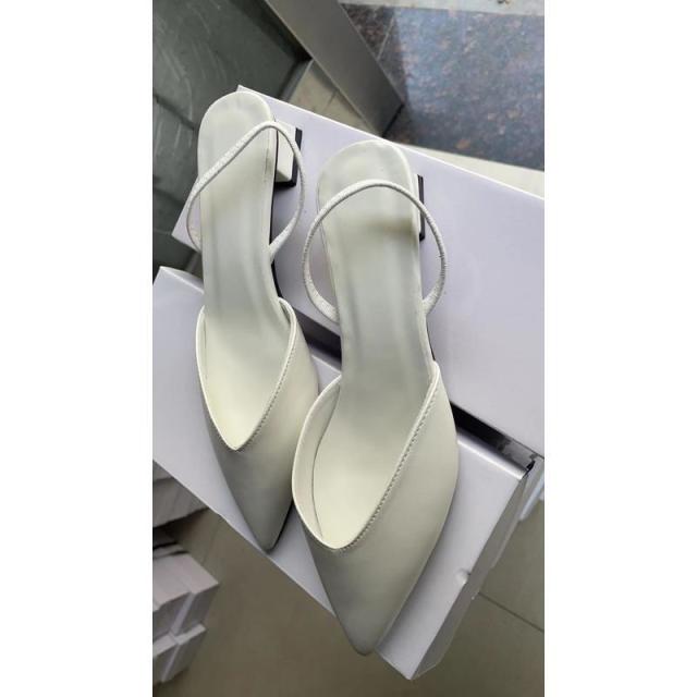 13093144.包头单鞋女夏季简约尖头方跟单鞋女高跟细带时装女单鞋