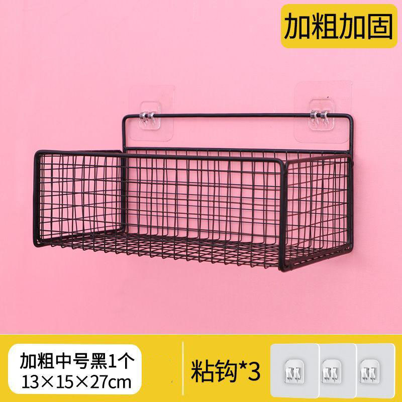 13084918.置物架墙上免打孔卫生间浴室壁挂收纳架子宿舍床头挂篮壁挂式