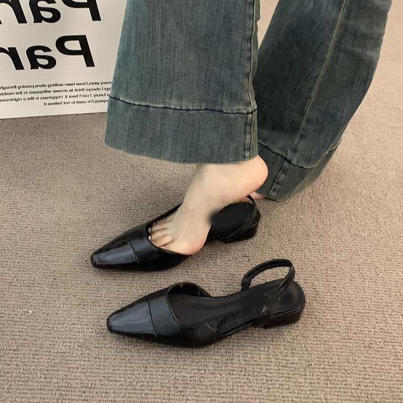 13093730.时尚法式尖头玛丽珍凉鞋女轻便温柔休闲单鞋