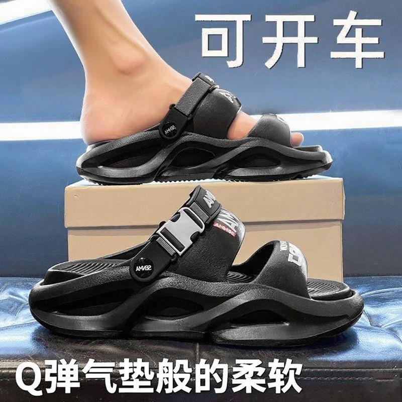 13126303.男士夏季软底凉鞋厚底夏季开车两穿耐磨透气时尚凉鞋
