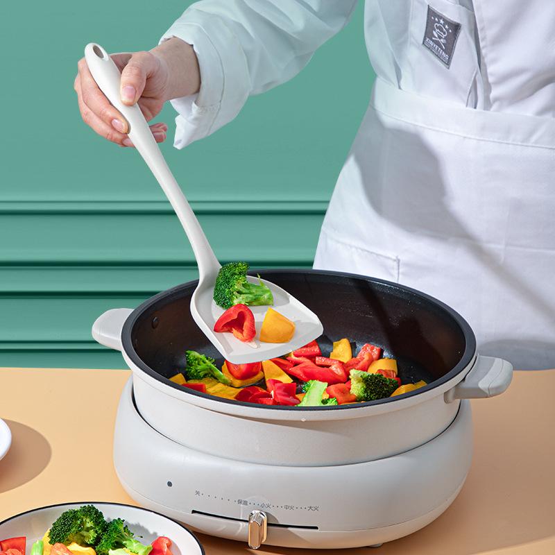 13128714.硅胶铲子不粘锅专用炒菜铲子漏汤勺厨具套装耐高温食品级硅胶锅铲
