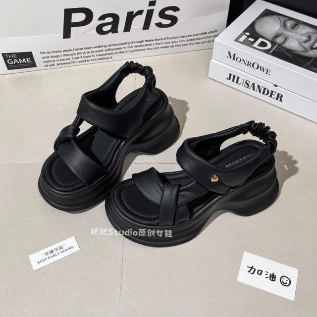 13638319.绝美凉鞋高跟厚底女款松糕凉拖鞋夏季外穿配裙子精