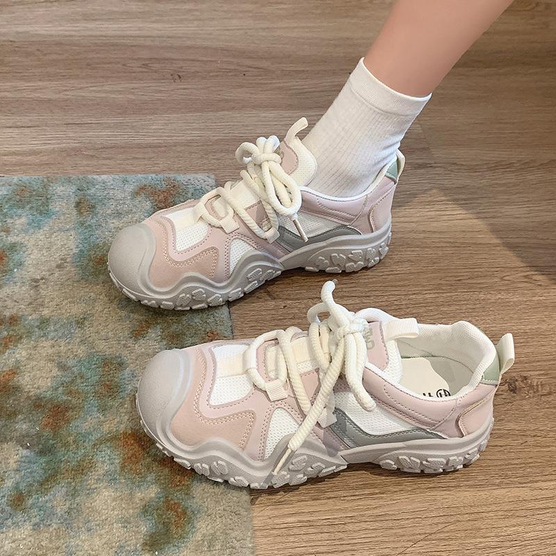 13098118.轻便跑步休闲鞋运动鞋女鞋子厚底百搭小白鞋软底
