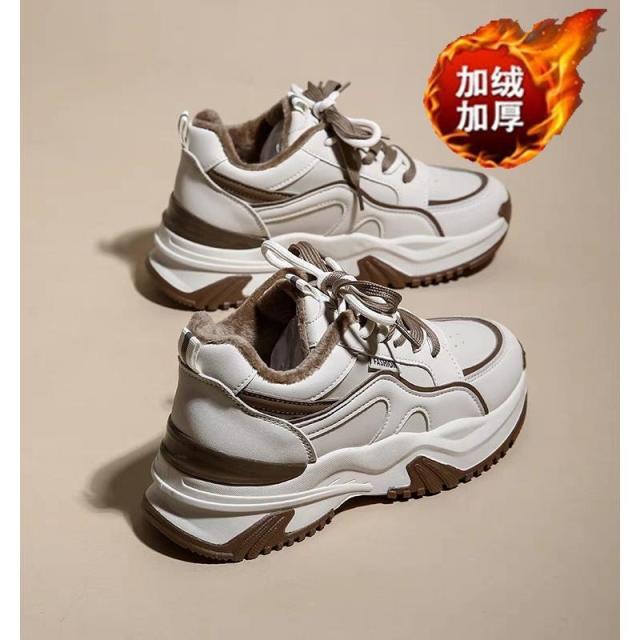 13098465.秋冬运动休闲鞋潮厚底轻便女鞋老爹软底款