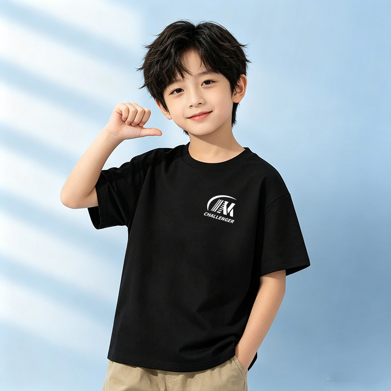 13334947.儿童短袖t恤男童半袖夏季2026新款帅气休闲纯棉男大童上衣夏