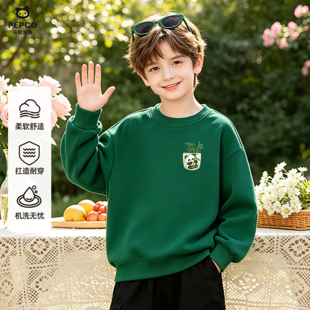 13693762.男童秋季卫衣2026新款春秋款休闲长袖男大童衣服上衣儿童秋装