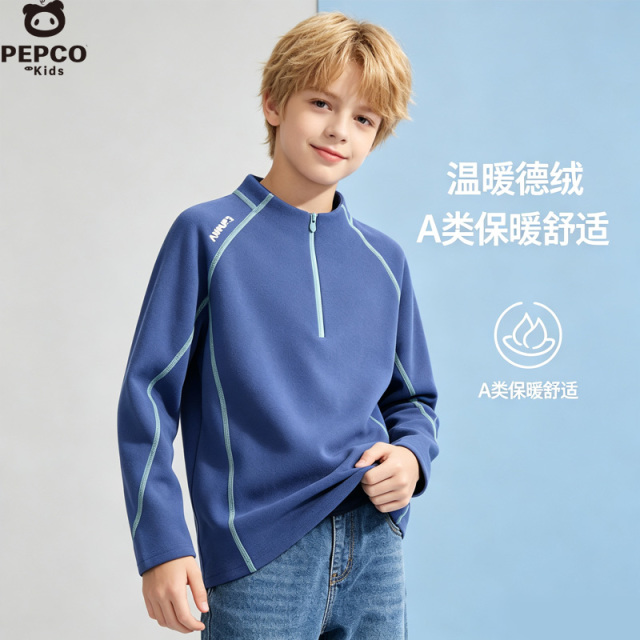 13819196.2026年春秋款大小儿童A类机能上衣柔软舒适德绒上衣