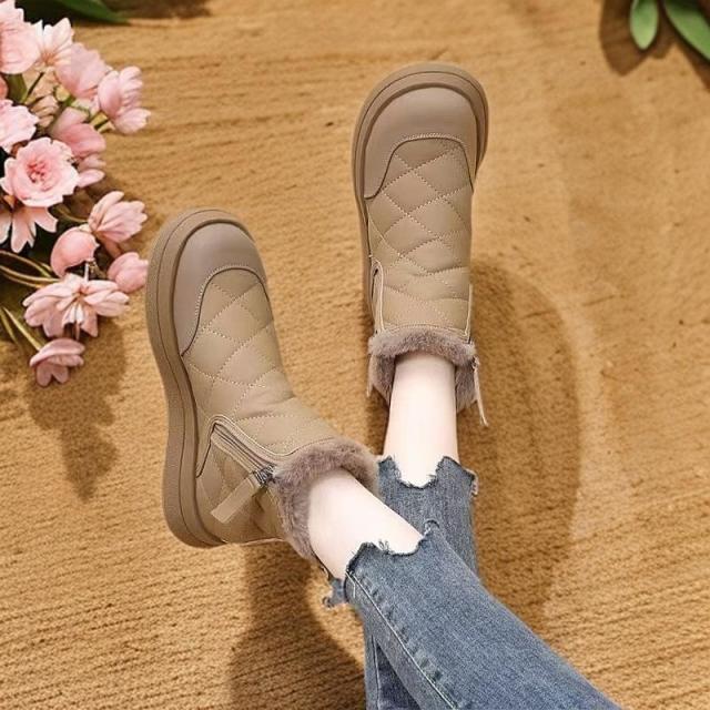 13100496.冬季女士雪地靴抗寒女棉加绒加厚女东北棉鞋防水保暖