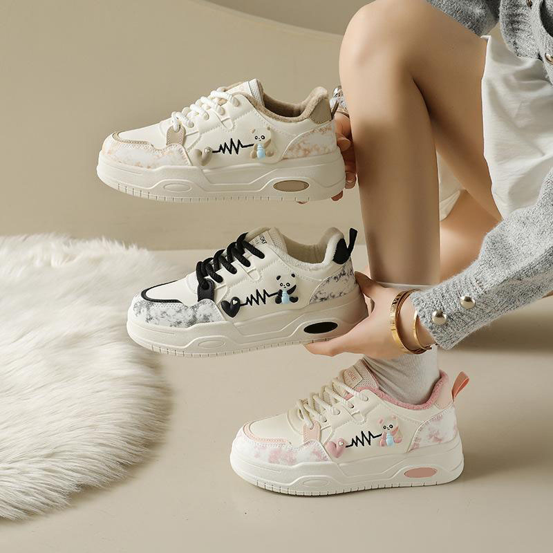 13098439.小白鞋女冬季女加绒休闲百搭女式休闲鞋舒适时尚百搭